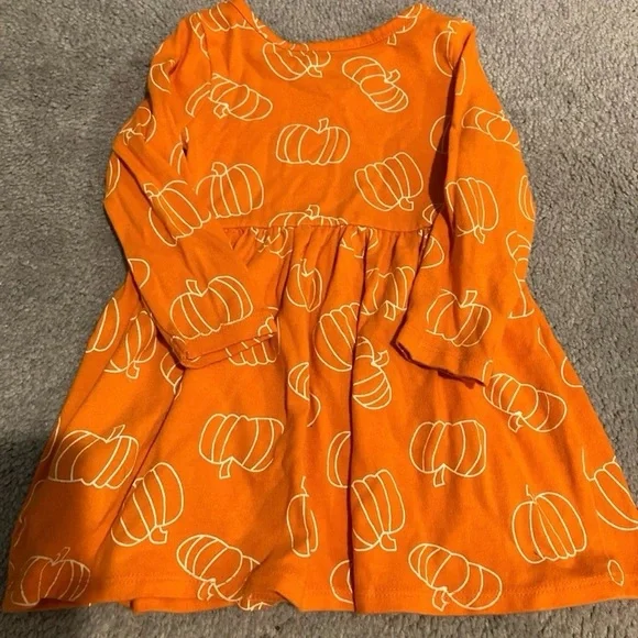 Cat & Jack Pumpkin Dress and Spider Web Skirt Halloween/Fall Small Lot (2) - Picture 6 of 7